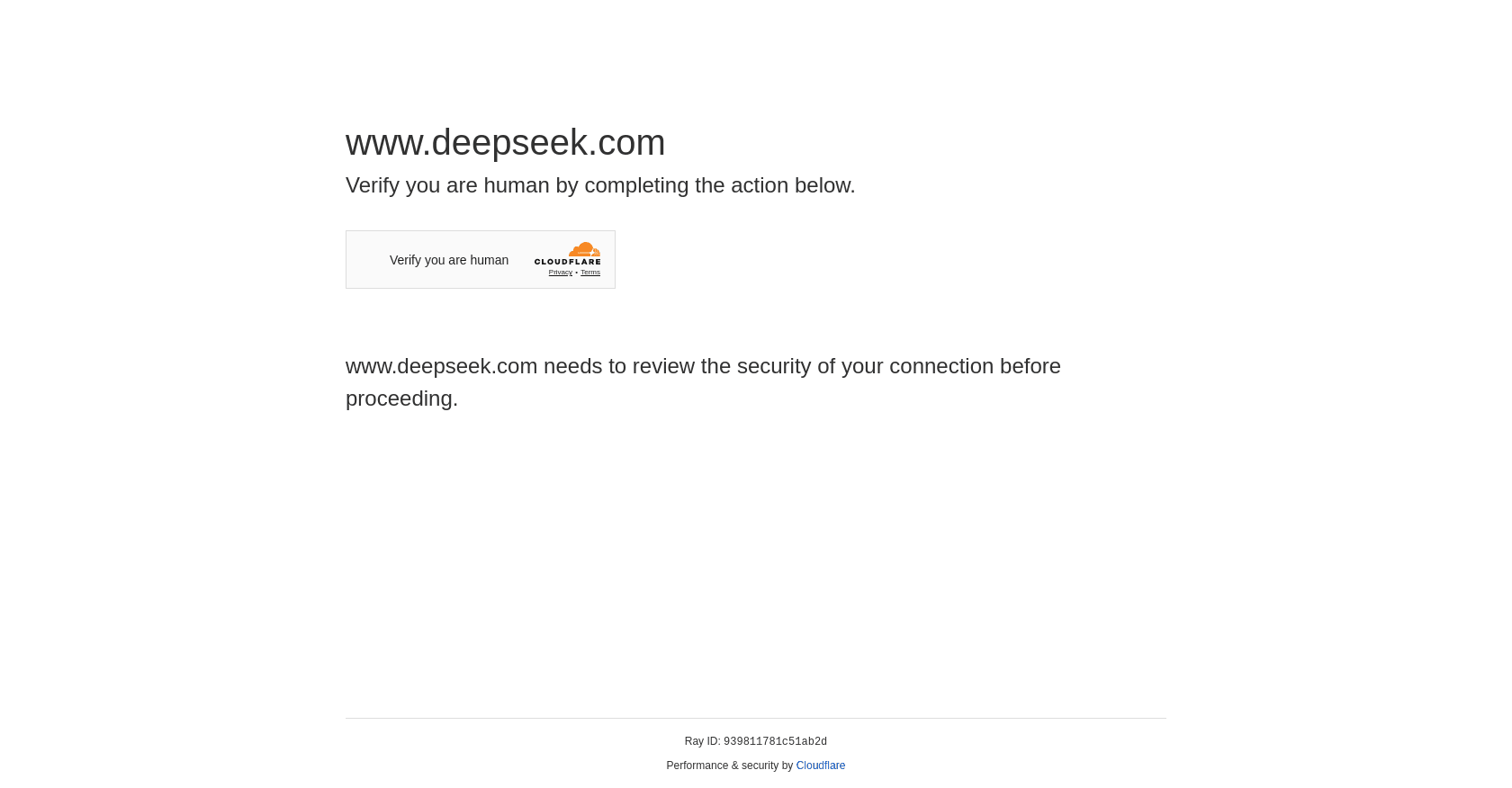 Capture d'écran de DeepSeek